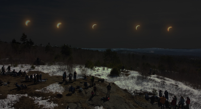 A time lapse of the eclipse as seen from Pine Mountain Alton.