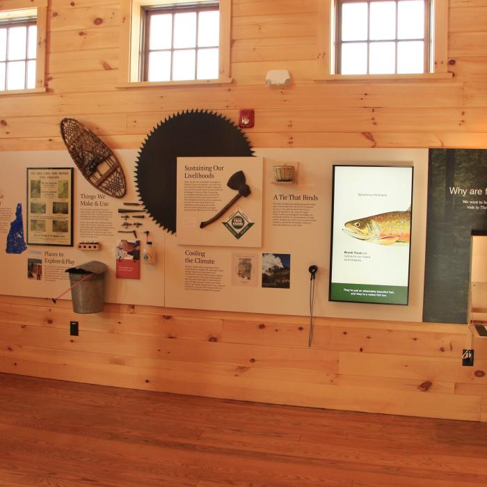 The exhibits inside the Carriage Barn.