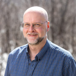 Allan on the deck at the Conservation Center