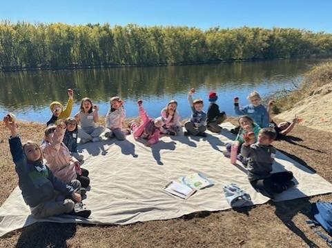 a "Project SEE" outdoor classroom along Merrimack River