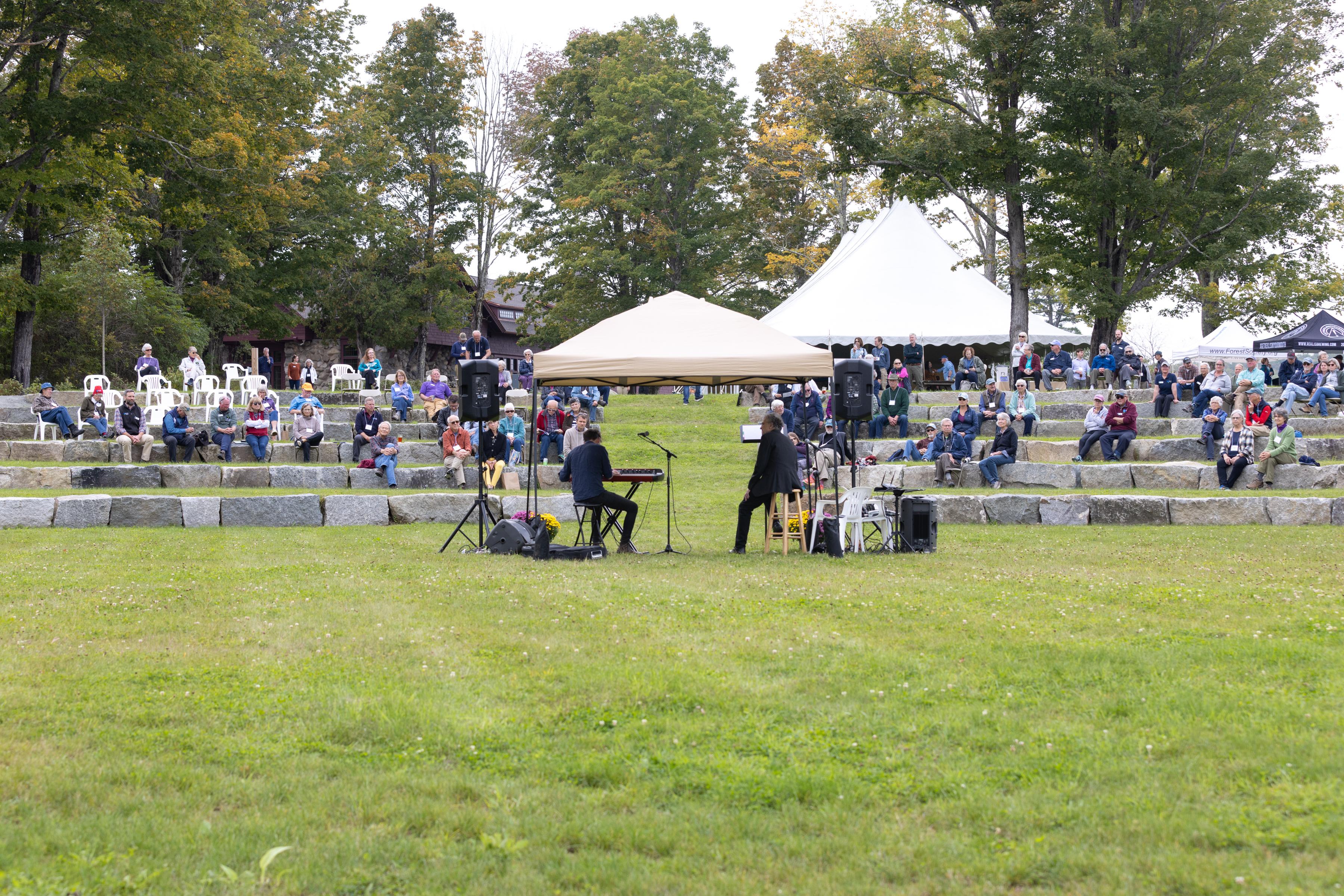 Ben Cosgrove and Howard Mansfield during their performance.