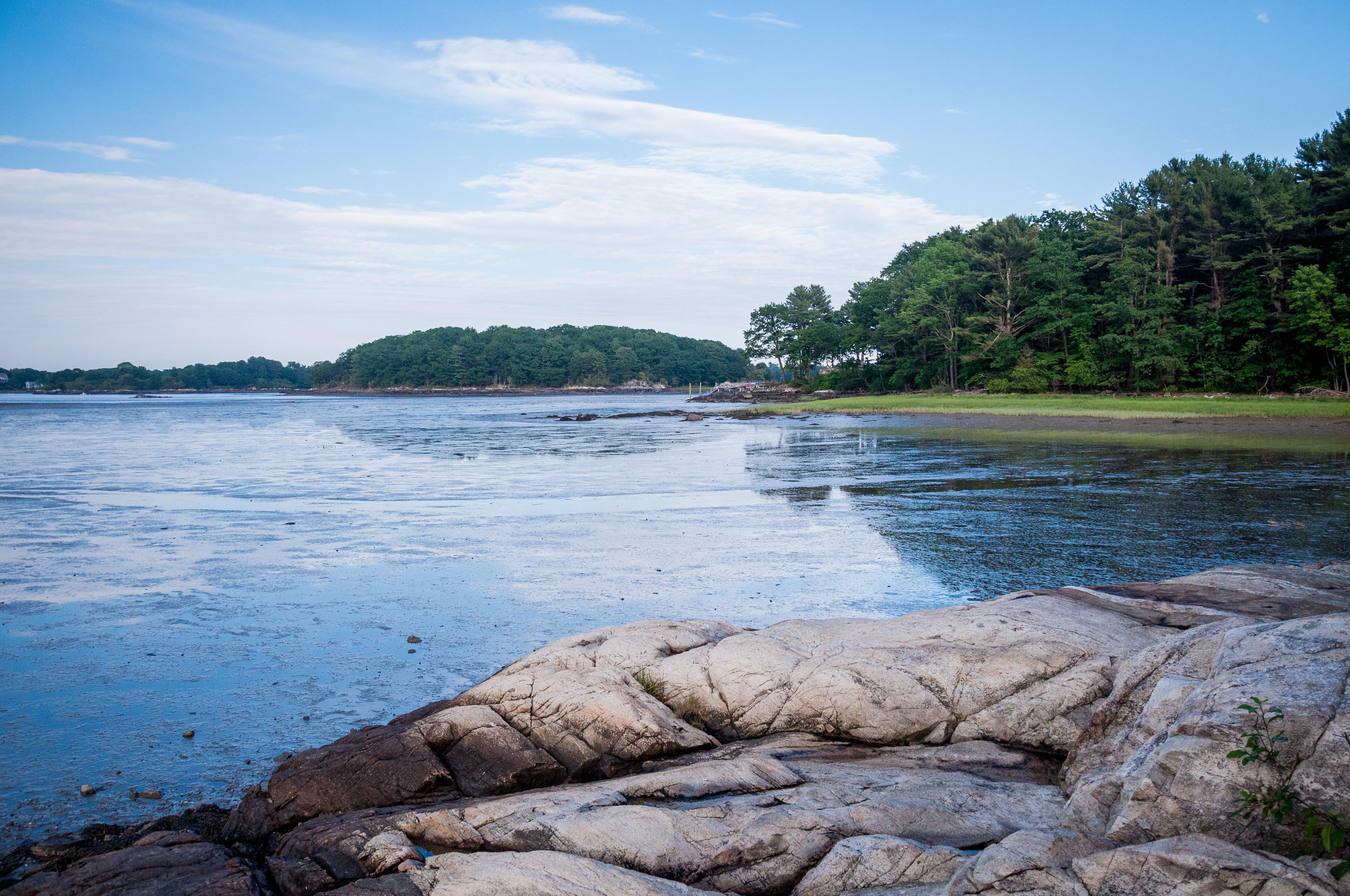 A view of the water from Creek Farm.