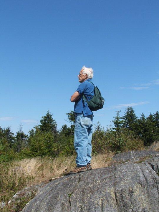 David Diehl taking in the view from Silver Mountain.