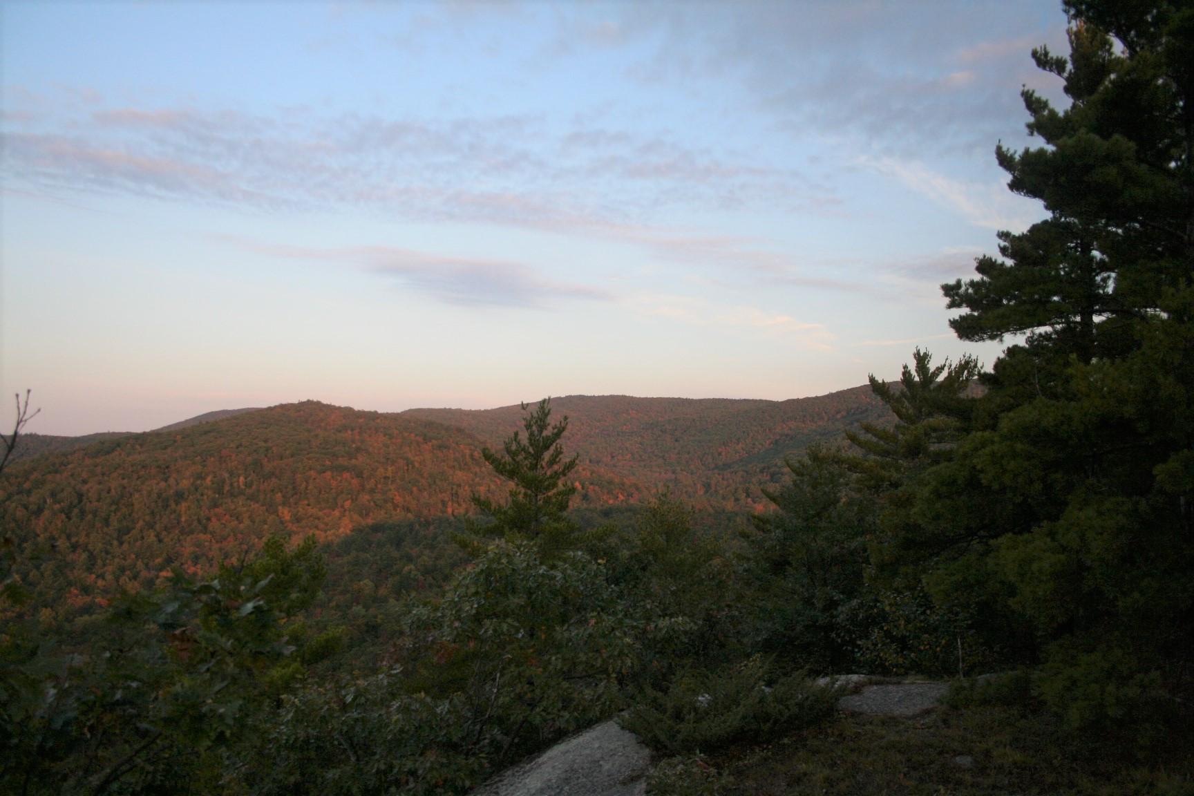 The Moose Mountains tower above conservation land in Brookfield and Middleton.