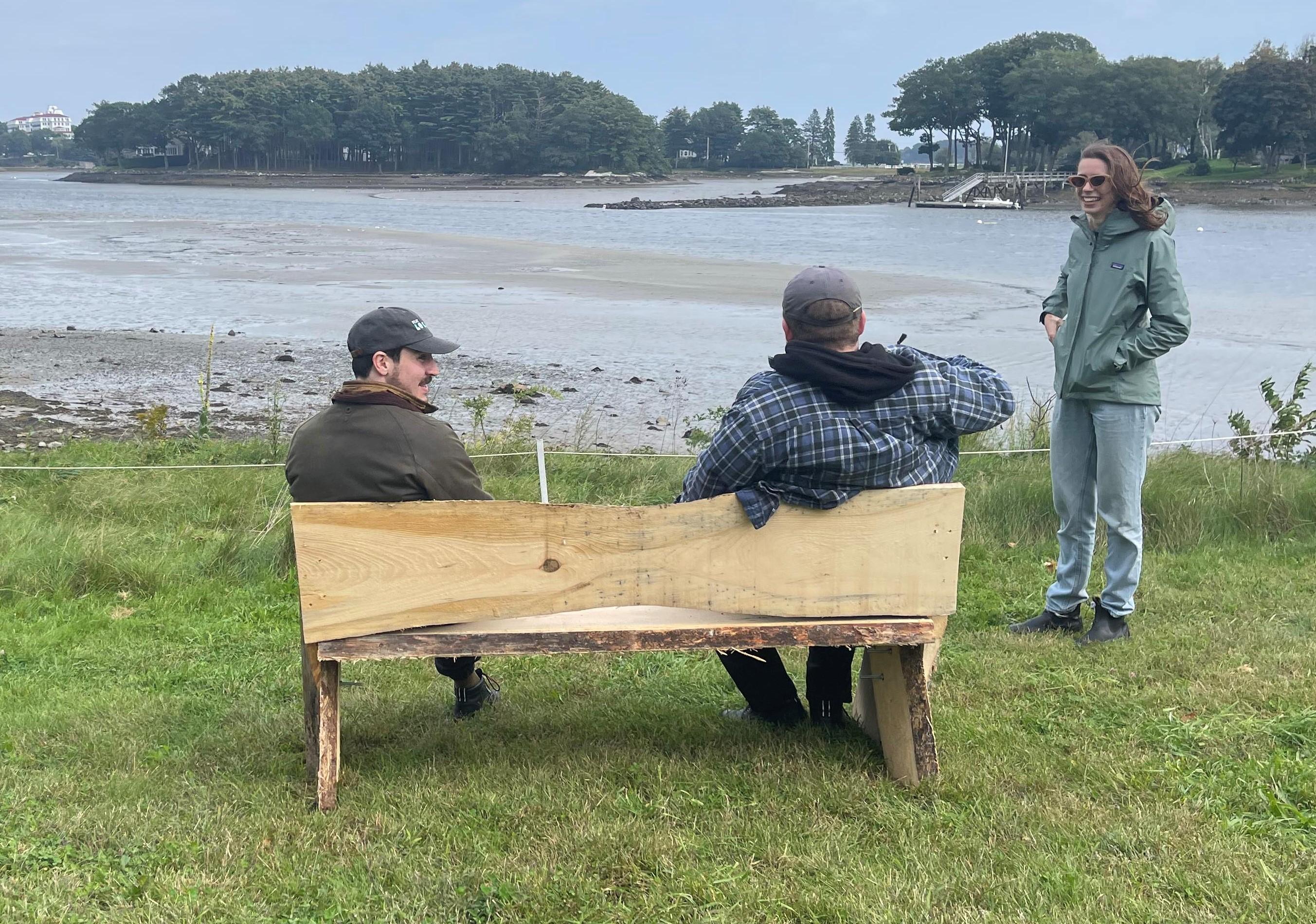 Leopold Benches at Creek Farm