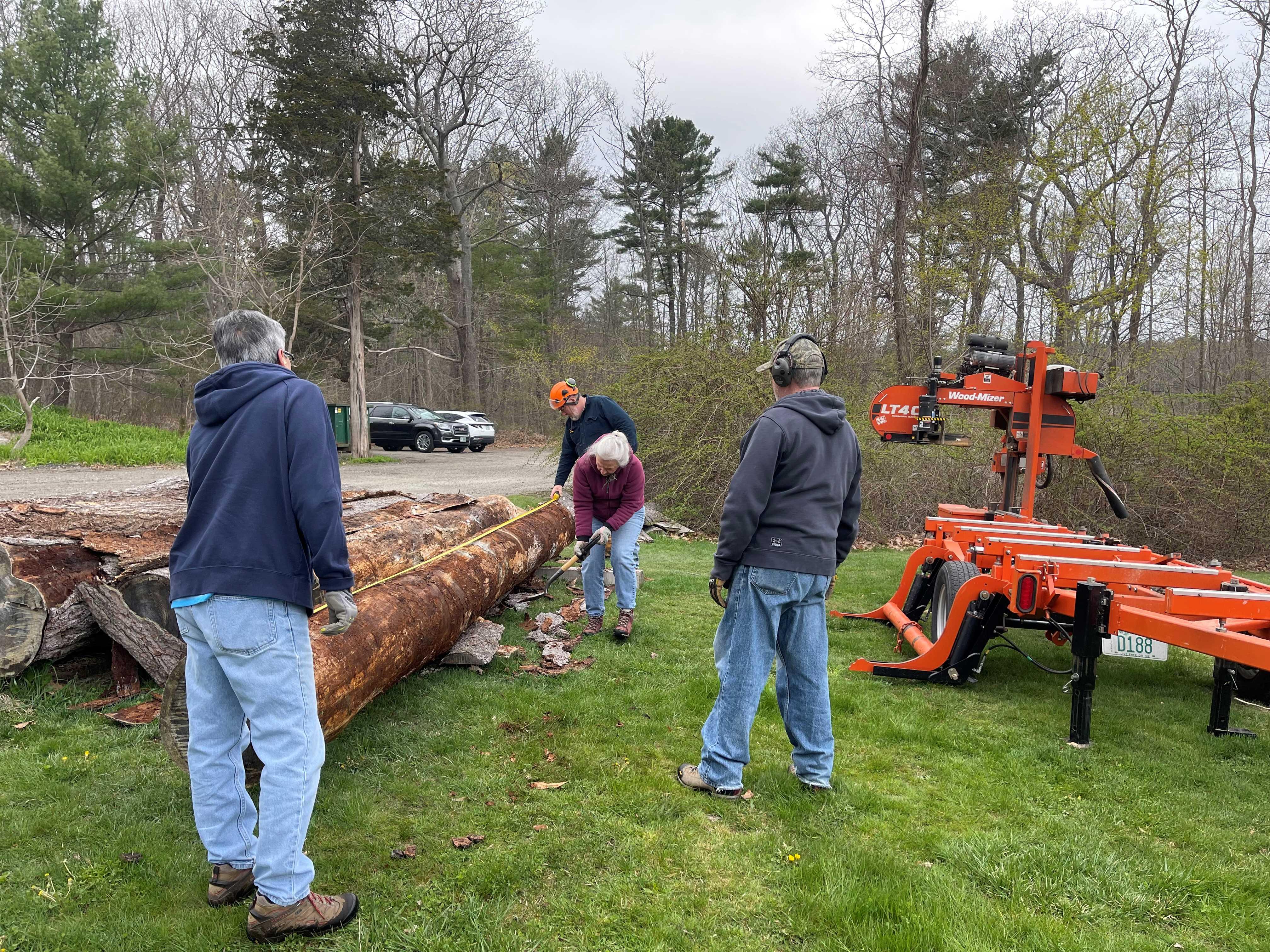 Volunteer power makes milling go so smoothly!