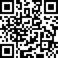 A black and white QR code.