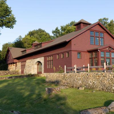 A view of the Carriage Barn.