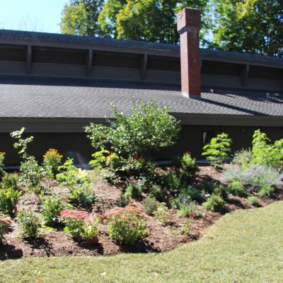 The front of the Conservation Center building.