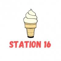 The logo for station 16 icecream