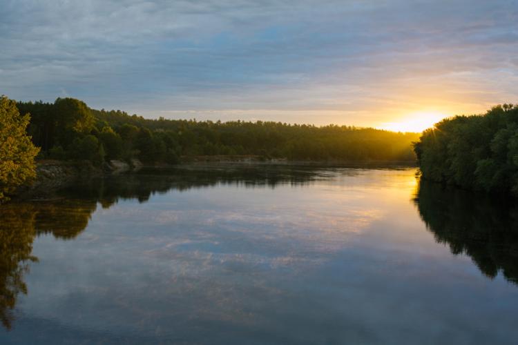 Merrimack River Outdoor Education and Conservation Area at sunrise