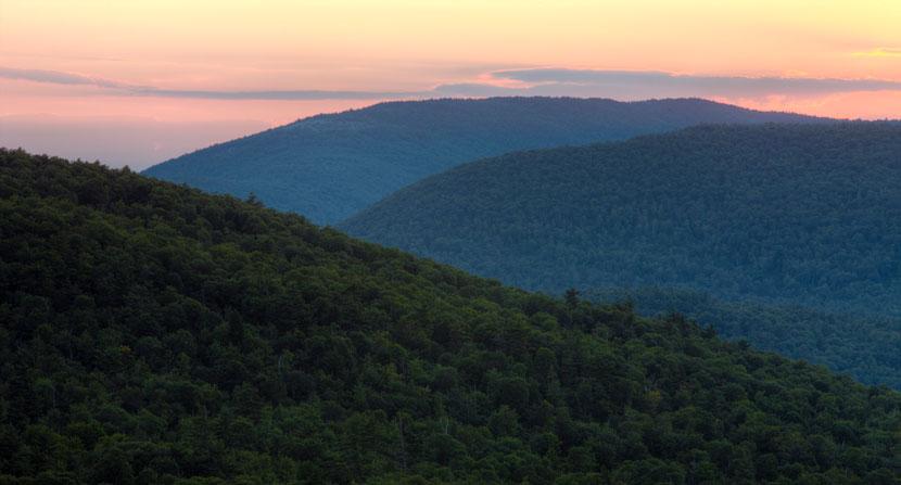 Unfragemented forestland in New Hampshire