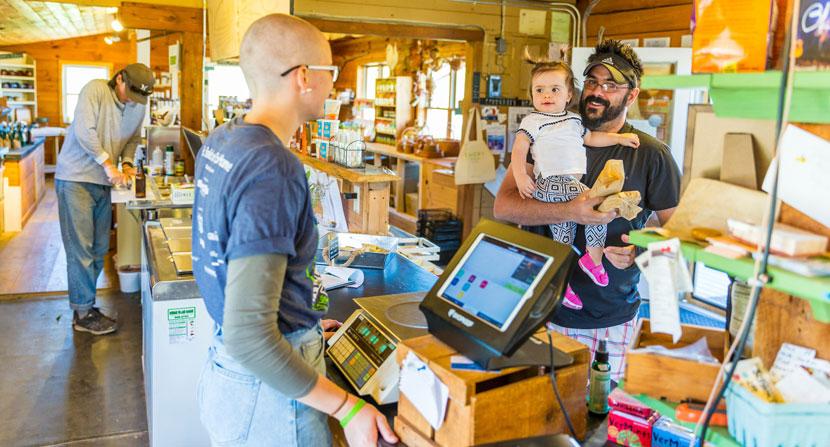 Inside the store at Emery Farm, a gathering place for locals in New Hampshire's Seacoast