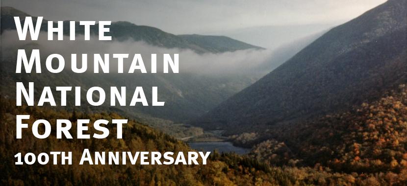 100 Years of the White Mountain National Forest Graphic Clouds in Franconia Notch