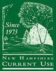Current use logo green in white block print with trees wording since 1973
