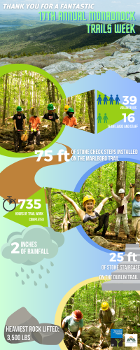 An infographic about the work completed during the 17th annual MTW